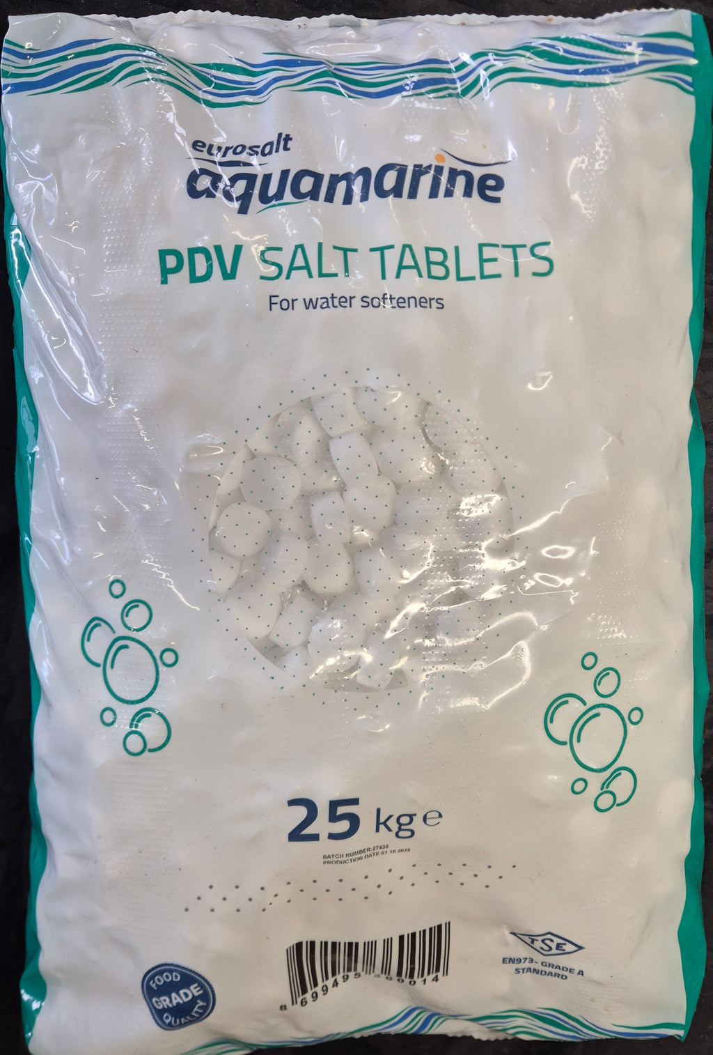 PDV Water Softener Salt 25kg x 3 bags (€13 per bag)